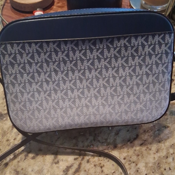 Michael Kors Gray Crossbody Bag with Signature Monogram - Picture 3 of 5